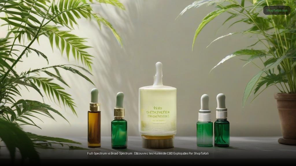 Full-Spectrum vs Broad-Spectrum : Découvrez les Huiles de CBD Expliquées Par ShopTaKali