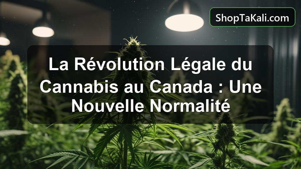 La Révolution Légale du Cannabis au Canada : Une Nouvelle Normalité