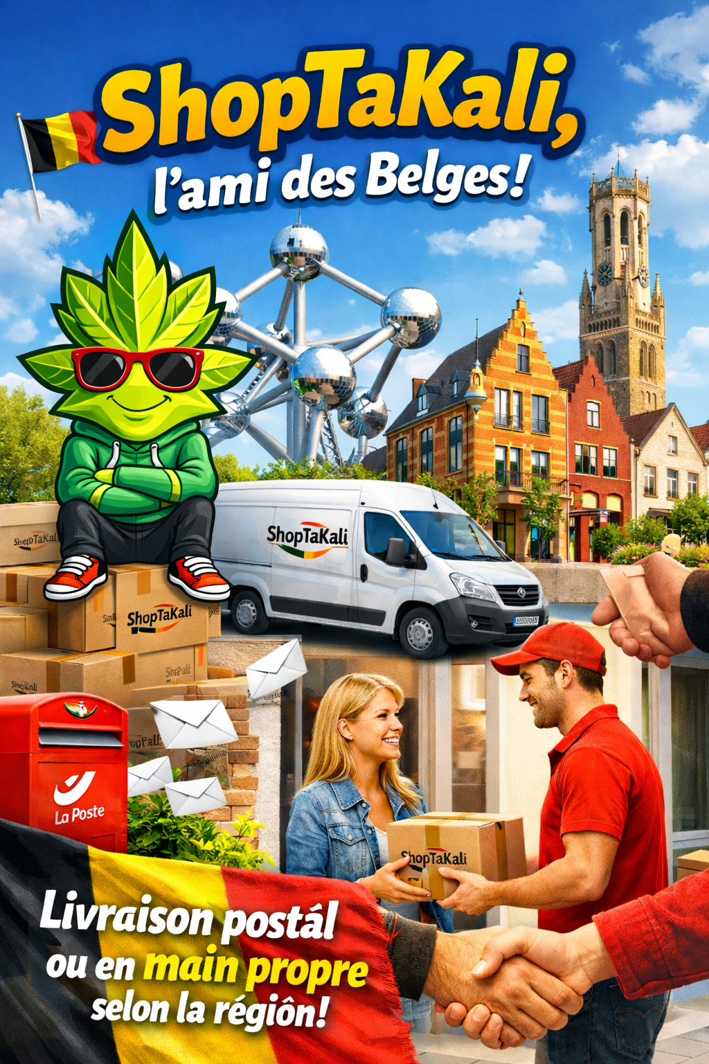 La livraison en Belgique avec ShopTaKali