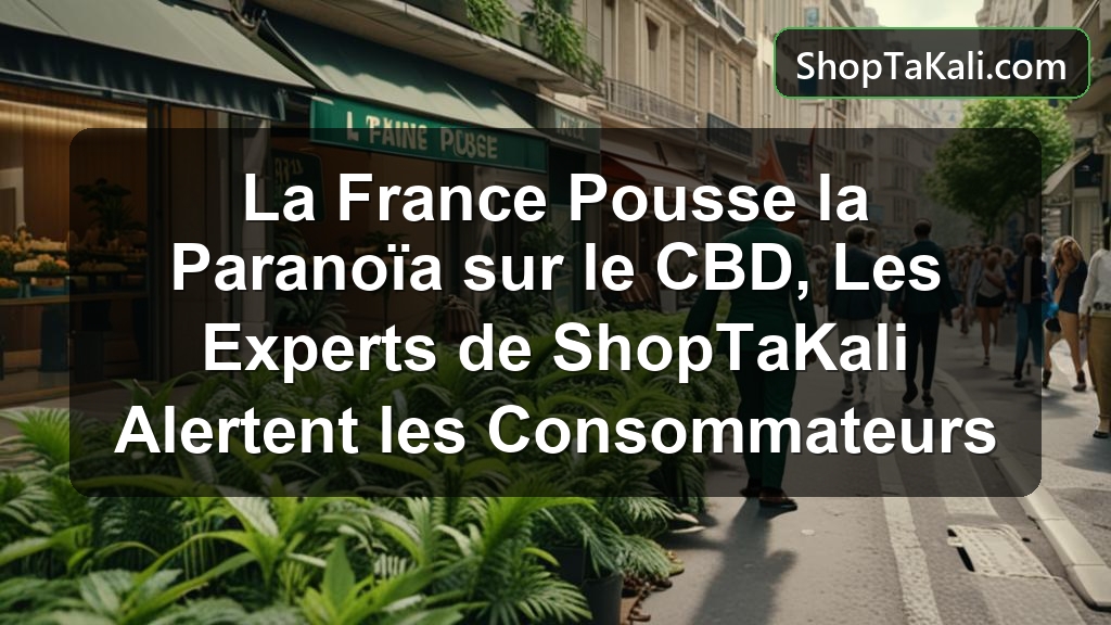 La France Pousse la Paranoïa sur le CBD, Les Experts de ShopTaKali Alertent les Consommateurs