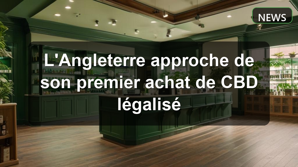 L'Angleterre approche de son premier achat de CBD légalisé